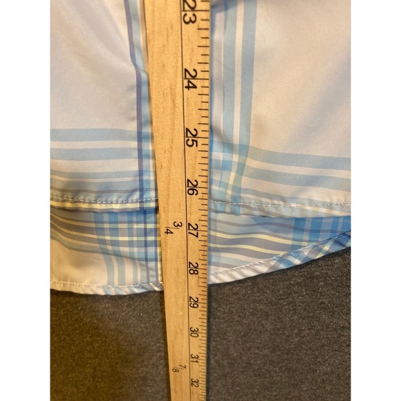 Eddie Bauer Womens XL Blue Plaid Short Sleeve Button Up Hiking Shirt EB004068 - Picture 9 of 11